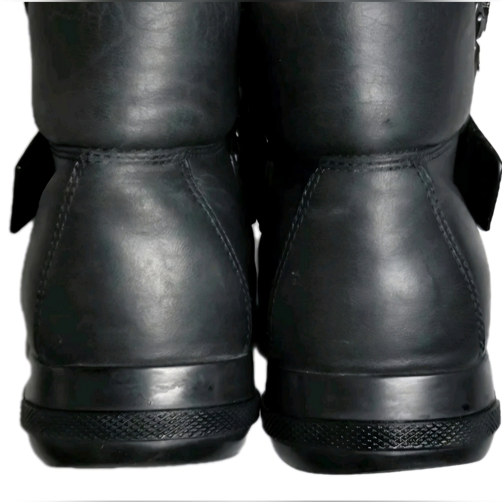 Prada Miu Miu 00s Womens Leather Y2K HiTop Boot Sneakers EU 39.5 US Sz 8.5 (EUC) - Picture 9 of 12